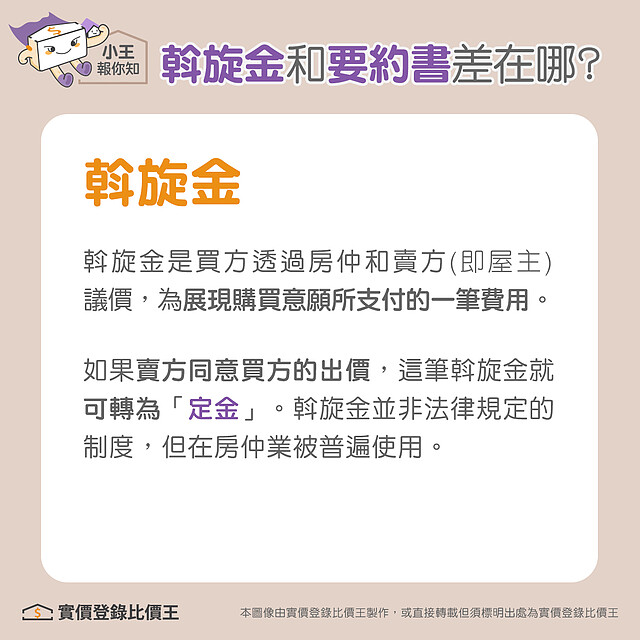 斡旋金是什麼｜實價登錄比價王